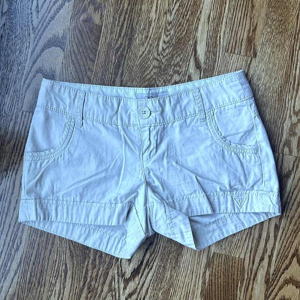 GUESS Cream Women's Cotton Shorts